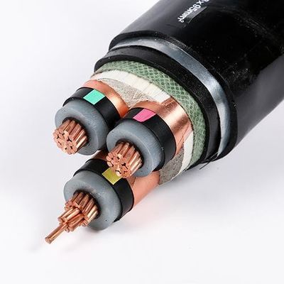 खरीदें काली 110kV XLPE उच्च वोल्टेज भूमिगत केबल 50 मिमी निर्माण के लिए online manufacture
