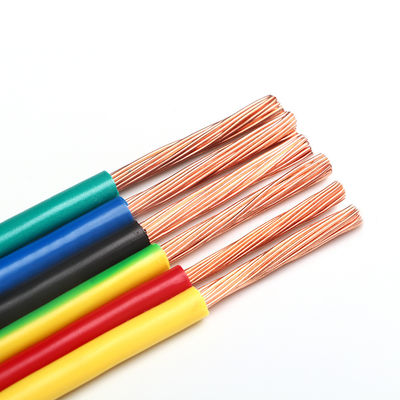 खरीदें अनुकूलित रंग 1.5 मिमी पीवीसी अछूता लचीला तार H07V-U निर्माण के लिए online manufacture