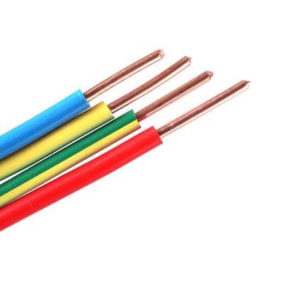 घर के तार के लिए अनुकूलित रंग पीवीसी इन्सुलेशन केबल 450/750V BV/BVR 1.5mm 2.5mm 4mm 6mm