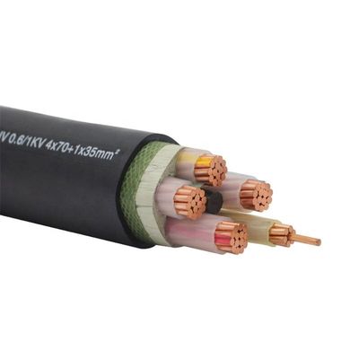 सीई प्रमाणित YJV22 इलेक्ट्रिक पावर केबल XLPE इन्सुलेशन और 0.6/1KV नामित वोल्टेज के साथ