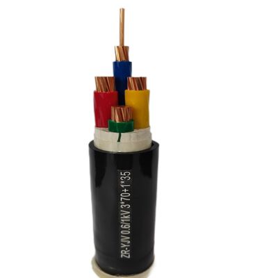 कम वोल्टेज 4x16-185mm2 पावर केबल Cu XLPE SWA पीवीसी प्रमाणपत्र ISO9001/CCC/CE के साथ