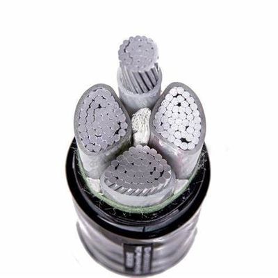 600mm2 NA2XY 1kv 4 कोर XLPE केबल एल्यूमीनियम कंडक्टर XLPE बख्तरबंद केबल